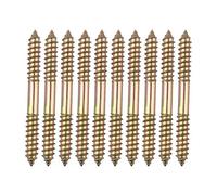 HALJIA 10 boulons de fixation pour meuble Cheville - M8 x 80 MM à tête double extrémité - Bois à bois