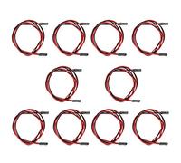 HALJIA 10 pcs 70 cm 2 broches Dupont câble femelle vers femelle terminal Line pour imprimantes 3d partie accessoire de carte mère module