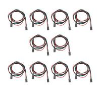 HALJIA 10 Pcs 70cm 3 Pin Dupont Cable Female to Female Terminal Line for 3D Printers Part Accessory Motherboard Module