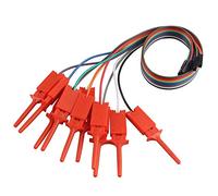 HALJIA 10 pcs Dupont Fil USB Analyseur logique Test Hook Clip Grabber Jumper fils et interface pins Idéal pour Electronic Tester