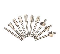 HALJIA 10 pcs HSS Router Bois Fraise Bits de coupe des fichiers pour Dremel Outil rotatif de charpentier outils de travail du bois