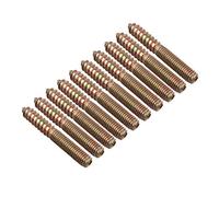 HALJIA 10 pcs M8 x 60 MM Wood au Métal Vis meubles chevilles à double tête Boulons de fixation vis de filetage à tige