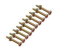 HALJIA 10 pcs Meuble bois Lit pour bébé Berceau Lit Chaise Allen à tête à fente avec écrous à portée sphérique M6 x 60 MM