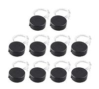 HALJIA 10 Pièces 2 x CR2032 Support de Pile Bouton Général Prise de Pile avec Couvercle, Adaptateur de Pile Clip Support de Prise Boîte de Conteneur Boîtier Noir avec Interrupteur Marche/Arrêt et Fils