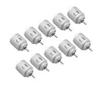HALJIA 10Pcs DC Motor 140 Mini Moteur Électrique DC 3-6V 15000 RPM pour DIY Jouets