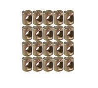 HALJIA 20 pcs M6 x 12 MM Corps Écrous à fente chevilles Écrous pour meubles Chaises de lit de berceau