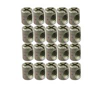 HALJIA 20 pcs M6 x 13 MM Corps Écrous à fente chevilles Écrous pour meubles Chaises de lit de berceau