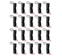 HALJIA 20PCS 3.7 V 18650 Support de Batterie Boîtier en Plastique Boîte de Rangement 1 Solt avec Wire Leads