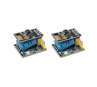 HALJIA 2PCS Serieller kabelloser Transceiver (ESP8266 ESP-01S) + Temperatur- und Feuchtigkeitsmesser Kompatibel mit Smart Home, IOT
