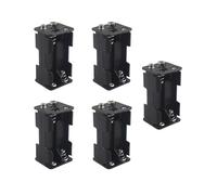 HALJIA 5 Pièces 4 × 1.5V AA Support de Batterie, étui de Rangement de Batterie en Plastique Support de Boîte pour 4 X AA 4AA 6V 4 Fentes Double Face Boîte de Batterie