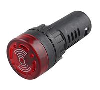 HALJIA Ad16-22SM LED Buzzer Signal d'alarme voyant lumineux Flash Alertor DC 12 V 20 mA 22 mm de diamètre