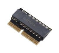 HALJIA Adaptateur M.2 NVME SSD de rechange compatible avec MacBook Air Pro Retina Mid 2013 2014 2015 2016 2017 AHCI SSD amélioré pour A1465 A1466 A1398 A1502 Carte dorée noire