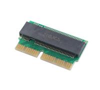 HALJIA Adaptateur M.2 NVME SSD de rechange compatible avec MacBook Air Pro Retina Mid 2013 2014 2015 2016 2017 AHCI SSD amélioré pour A1465 A1466 A1398 A1502 Carte dorée verte