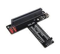 HALJIA Carte d'extension GPIO de Type T pour Adaptateur BBC Micro bit T, kit d'apprentissage éducatif STEM programmable Compatible avec BBC Microbit V2, V1 Controller Board (sans Micro:bit)