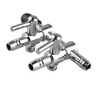 HALJIA Collecteur d'air 5 mm 2 voies pour aquarium avec levier de contrôle