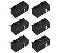 HALJIA D2FC-F-7N Lot de 6 micro-interrupteurs tactiles pour souris Compatible avec Logitech Razer Roccat SteelSeries Apple MS