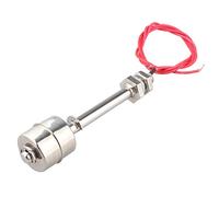 HALJIA Interrupteur à Flotteur, capteur de Niveau d'eau Liquide, Acier Inoxydable, Interrupteur à Flotteur Vertical, pour électricité, Drainage, contrôle de Niveau et Alarme L = 100mm
