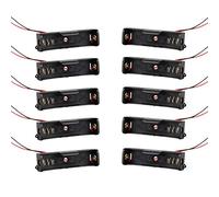 HALJIA Lot de 10 boîtes de rangement en plastique pour piles AA 1,5 V