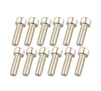 HALJIA Lot de 12 vis hexagonales filetées M5 pour porte-bidon de vélo