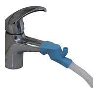 HALJIA Lot de 2 rallonges de robinet en silicone pour bébé ou enfant - Pour laver les mains - Pour salle de bain et cuisine - Bleu
