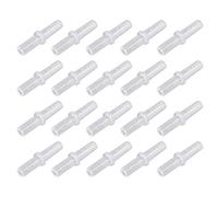 HALJIA Lot de 20 connecteurs de Tuyau à air en Plastique Transparent pour Aquarium 2 Voies 4 mm