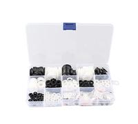 HALJIA Lot de 480 Nylon Rondelle Plastique Rondelles Plates en Nylon, M2 M2.5 M3 M4 M5 M6 M8 M10 M12, Entretoise Nylon Assortiment avec Boîte