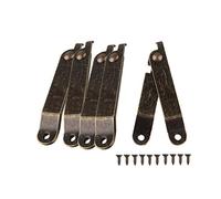 HALJIA Lot de 5 charnières rotatives pliables pour couvercle de coffre, 67 x11 mm