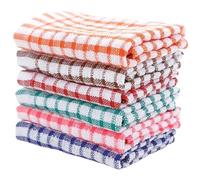 halkaount Ce Lot de Six torchons de Cuisine en Pur Coton est très Absorbant et ne Peluche Pas. Il Peut également Servir de Lavette ou de Chiffon de Nettoyage.