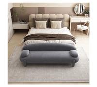 Hall d'entrée Banc Long rembourré, Banc d'extrémité de lit touffeté Moderne, Cadre en Bois Ottoman, d'appoint for entrée, Salle à Manger, Salon Vestiaire(Dark Grey,150 * 55 * 60cm)