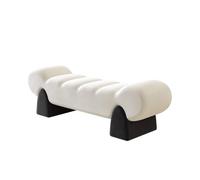 Hall d'entrée Canapé en Tissu rembourré Bois de Couleur Unie, Tabouret à Langer for Chambre Coucher, d'extrémité lit, Dressing Maison Vestiaire(Petit)