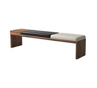 Hall d'entrée Tabouret à Chaussures en Bois, Bicolore Noir et Blanc, Style Simple décontracté, for la Maison. Banc Long au Pied du lit Vestiaire(Petit)