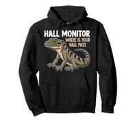 Hall-Monitor Where is Your Hall-Pass Humour Graphique Amusant pour Animal de Compagnie Sweat à Capuche