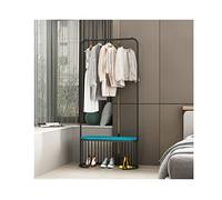 Hall Tree Banc à chaussures avec armoire de rangement et tringle à vêtements Design 3 en 1 pour entrée autonome avec aspect élégant
