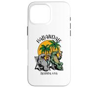 Hallandale Florida USA Motif Crocodile Lamantin Amusant Coque pour iPhone 16 Pro Max