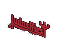 Halle 15 Clothes - Écusson pour costume, Judas Priest, logo Cut Put, noir/rouge, 3,8 cm x 9,7 cm