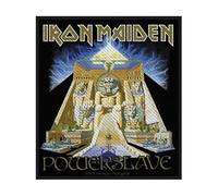 Halle 15 Clothes - Écusson pour votre veste - Band Iron Maiden - PowerSlave, Noir , 10x10cm