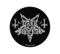 Halle15Clothes - Écusson pour votre chapeau - Dark Funeral - Logo circulaire, noir/rouge, taille unique