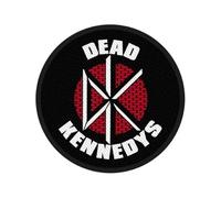 Halle15Clothes - Écusson pour votre gilet - Dead Kennedys - Patch logo DK, noir/rouge, taille unique
