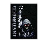 Halle15Clothes - Écusson pour votre gilet - Disturbed - Patch Eyes, Noir , 7x10cm