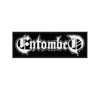 Halle15Clothes - Écusson pour votre gilet - Entombed - Patch logo, Noir , 10x3,5cm