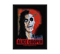 Halle15Clothes - Écusson pour votre gilet - Le groupe Alice Cooper - Trashed Logo Patch, noir/rouge, 10X7 cm