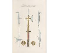 Hallebardes de la fin du XVe. siècle conservées au musée royal d'artillerie - Nicolas Xavier Willemin (1839) - Poster imprimé (18x24)
