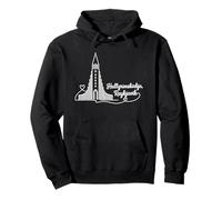 Hallgrimskirkja, Reykjavik, Islande Signature Heart Art Sweat à Capuche