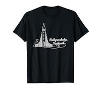 Hallgrimskirkja, Reykjavik, Islande Signature Heart Art T-Shirt