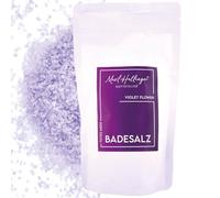 Hallingers Violet Flower Sels de bain de qualité supérieure comme cadeau avec sel de bain de la mer morte issus du diffuseur de parfum Maxl Hallinger (sac) - Idées cadeaux de Noël et cadeaux de