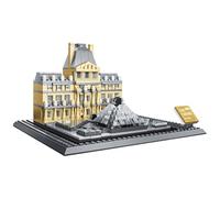 Hallisun Blocs de Construction, kit de modèle Architectural du musée du Louvre, Souvenirs célèbres de Paris, Objets de Collection pour Adultes, Adolescents, Enfants de 8 Ans et Plus, 785 pièces