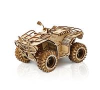 Hallisun Puzzle 3D en Bois pour Adultes, kit modèle mécanique de Puzzle de Moto en 3D, modèle de Quad en Bois, Jouets de Construction, Cadeaux d'anniversaire de Noël à Faire soi-même, 417 pièces