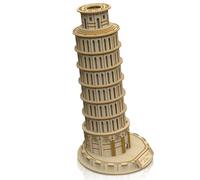 Hallisun Puzzle 3D en Bois pour Adultes, modèle d'architecture de la Tour penchée de Pise en Bois, kit de Construction à Assembler soi-même en Bois Italie Torre di Pisa, Cadeau de Noël, 151 pièces