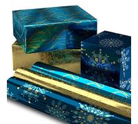 Hallmark 0005JXW1062 Lot de 3 pièces non requises Bleu marine et doré