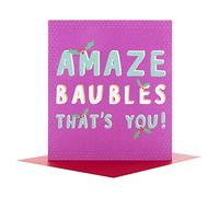 Hallmark 25496495 Medium Happy carte de Noël "boules de Hausse '
